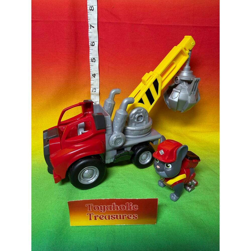 Paw Patrol Rubble & Crew Charger’s Crane Grabber Toy Truck